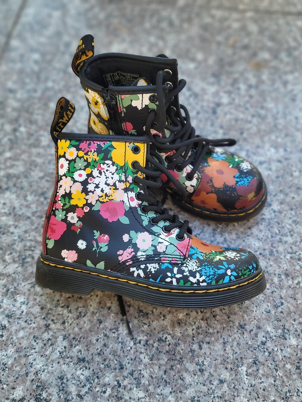 Dr. Martens floral boots